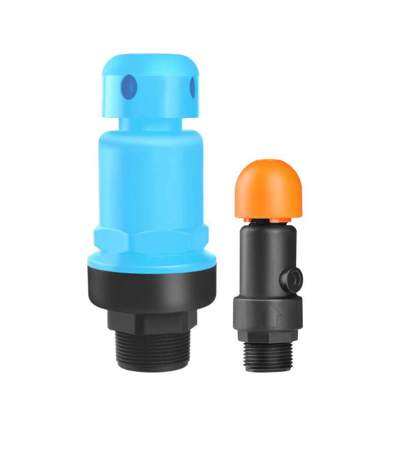 Air release and vacuum relief valves for irrigation pipelines