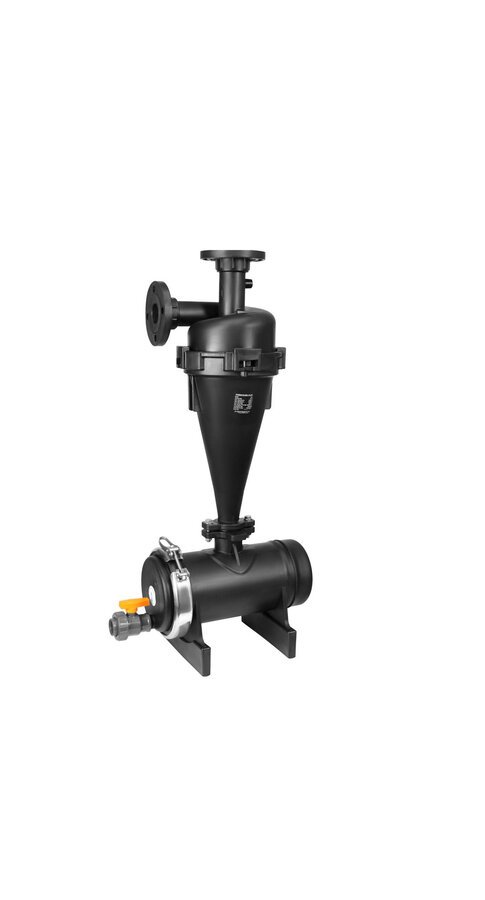 Hydrocyclone sand separator for irrigation systems