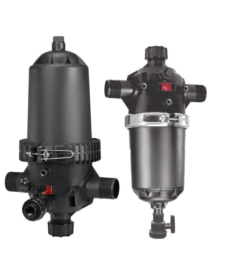 Plastic screen filters with SS-316 mesh cartridge
